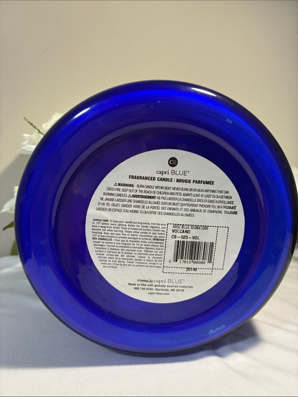 Capri Blue Volcano Scented Candles - Jumbo Blue Color (48 oz) - Picture 8 of 8